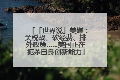 「世界说」美媒：关税战、砍经费、排外政策……美国正在扼杀自身创新能力