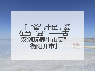 “爸气十足，爱在当‘夏’——古汉潮玩养生市集”衡阳开市