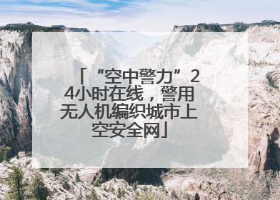 “空中警力”24小时在线，警用无人机编织城市上空安全网