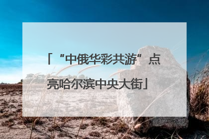 “中俄华彩共游”点亮哈尔滨中央大街