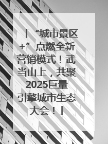 “城市景区+”点燃全新营销模式！武当山上，共聚2025巨量引擎城市生态大会！