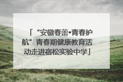 “安徽春蕾•青春护航”青春期健康教育活动走进宿松实验中学