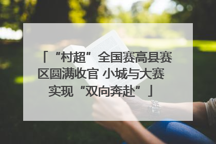 “村超”全国赛高县赛区圆满收官 小城与大赛实现“双向奔赴”