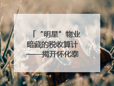 “明星”物业暗藏的税收算计——揭开怀化泰和物业服务有限公司隐匿未开票收入偷税真相