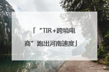 “TIR+跨境电商”跑出河南速度