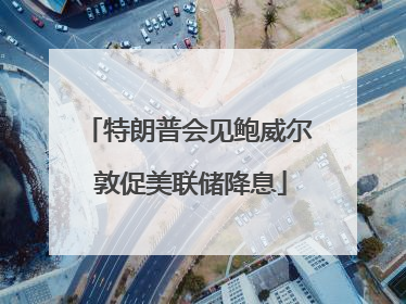 特朗普会见鲍威尔 敦促美联储降息