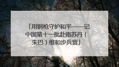 用钢枪守护和平——记中国第十一批赴南苏丹（朱巴）维和步兵营