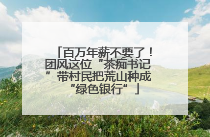 百万年薪不要了！团风这位“茶痴书记”带村民把荒山种成“绿色银行”