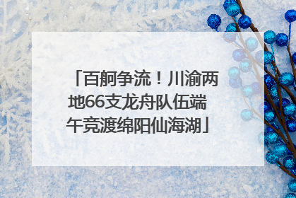 百舸争流！川渝两地66支龙舟队伍端午竞渡绵阳仙海湖