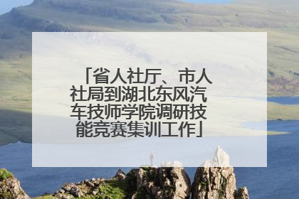 省人社厅、市人社局到湖北东风汽车技师学院调研技能竞赛集训工作