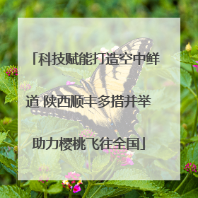 科技赋能打造空中鲜道 陕西顺丰多措并举助力樱桃飞往全国