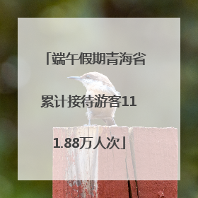 端午假期青海省累计接待游客111.88万人次