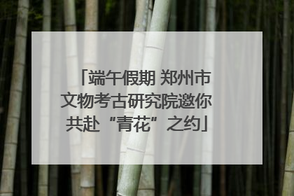 端午假期 郑州市文物考古研究院邀你共赴“青花”之约