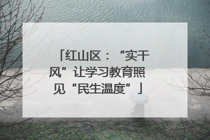 红山区：“实干风”让学习教育照见“民生温度”