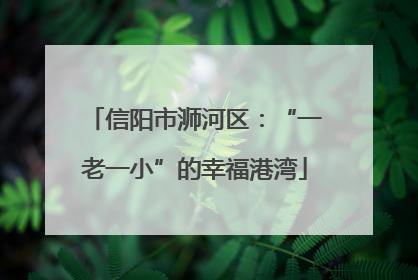 信阳市浉河区：“一老一小”的幸福港湾