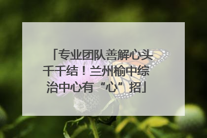 专业团队善解心头千千结！兰州榆中综治中心有“心”招