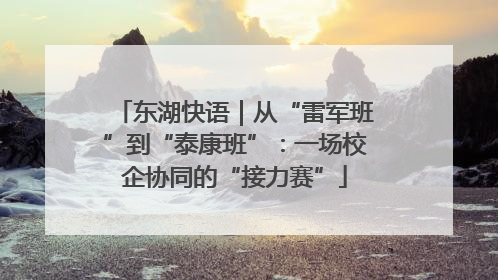 东湖快语｜从“雷军班”到“泰康班”：一场校企协同的“接力赛”