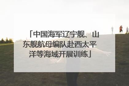 中国海军辽宁舰、山东舰航母编队赴西太平洋等海域开展训练