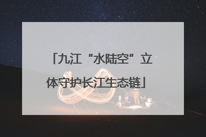 九江“水陆空”立体守护长江生态链