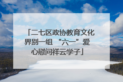二七区政协教育文化界别一组 “六一”爱心慰问祥云学子