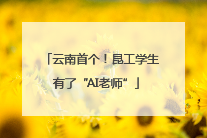 云南首个！昆工学生有了“AI老师”