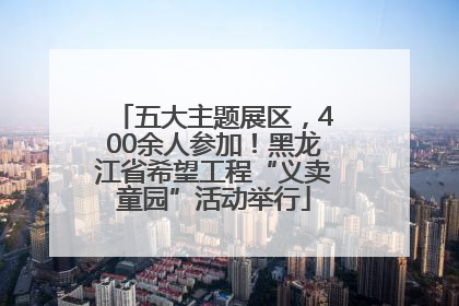 五大主题展区，400余人参加！黑龙江省希望工程“义卖童园”活动举行