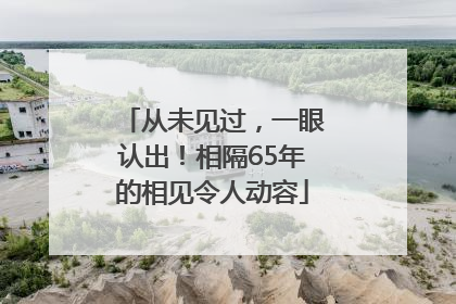 从未见过，一眼认出！相隔65年的相见令人动容