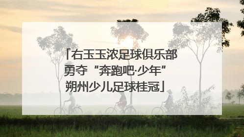 右玉玉浓足球俱乐部勇夺“奔跑吧·少年”朔州少儿足球桂冠