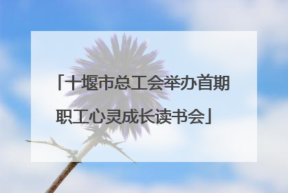 十堰市总工会举办首期职工心灵成长读书会