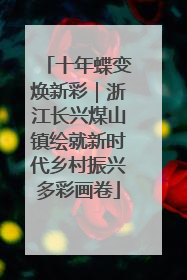 十年蝶变焕新彩｜浙江长兴煤山镇绘就新时代乡村振兴多彩画卷