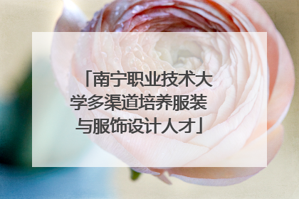 南宁职业技术大学多渠道培养服装与服饰设计人才