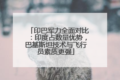 印巴军力全面对比：印度占数量优势，巴基斯坦技术与飞行员素质更强