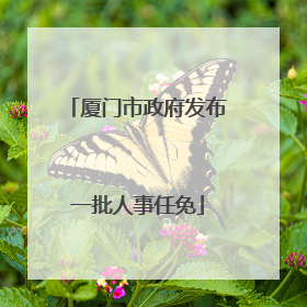 厦门市政府发布一批人事任免