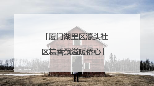厦门湖里区濠头社区粽香飘溢暖侨心