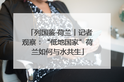 列国鉴·荷兰丨记者观察：“低地国家”荷兰如何与水共生