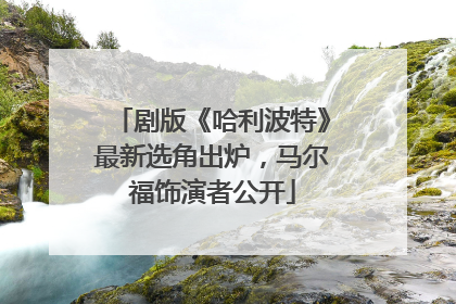 剧版《哈利波特》最新选角出炉，马尔福饰演者公开