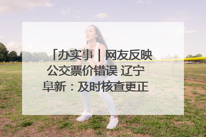 办实事｜网友反映公交票价错误 辽宁阜新：及时核查更正 加强实时巡检