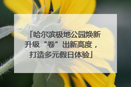 哈尔滨极地公园焕新升级“卷”出新高度，打造多元假日体验