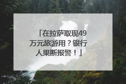 在拉萨取现49万元旅游用？银行人果断报警！