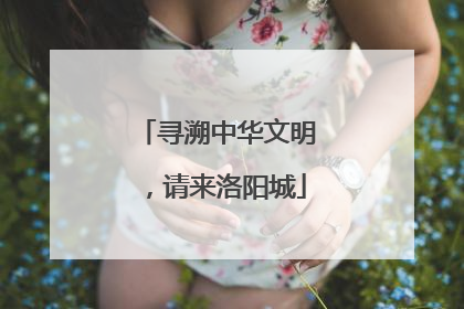 寻溯中华文明，请来洛阳城