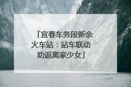 宜春车务段新余火车站：站车联动劝返离家少女