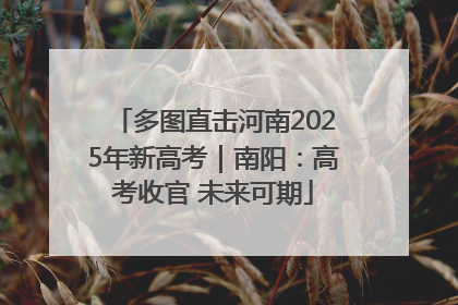 多图直击河南2025年新高考｜南阳：高考收官 未来可期