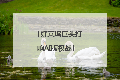 好莱坞巨头打响AI版权战