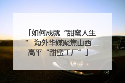 如何成就“甜蜜人生” 海外华媒聚焦山西高平“甜蜜工厂”