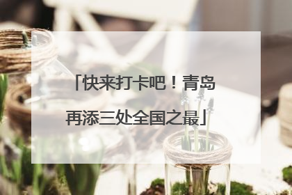 快来打卡吧！青岛再添三处全国之最