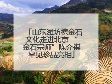 山东潍坊携金石文化走进北京 “金石宗师”陈介祺罕见珍品亮相