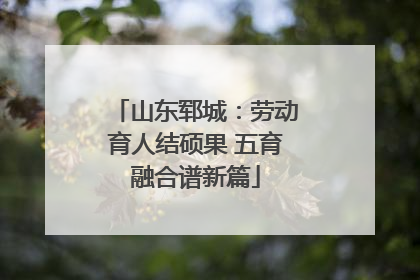 山东郓城：劳动育人结硕果 五育融合谱新篇