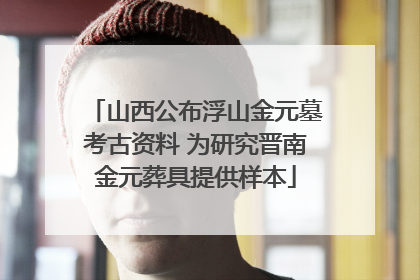 山西公布浮山金元墓考古资料 为研究晋南金元葬具提供样本
