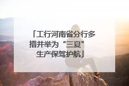 工行河南省分行多措并举为“三夏” 生产保驾护航