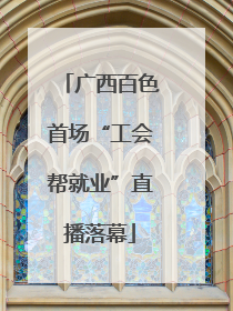 广西百色首场“工会帮就业”直播落幕